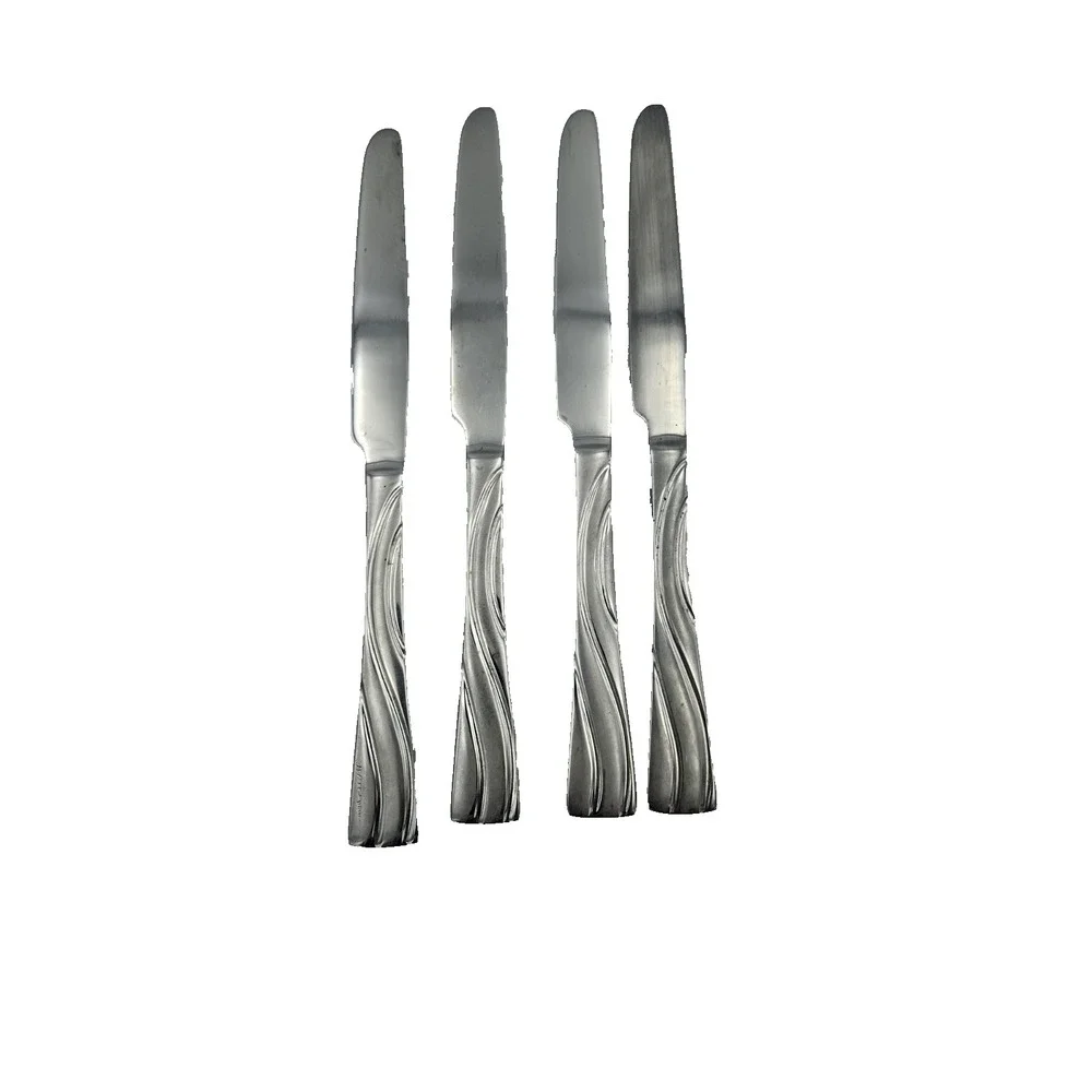 Oneida Stainless Flatware Flight Pattern‎ 4 Dinner Knives 9